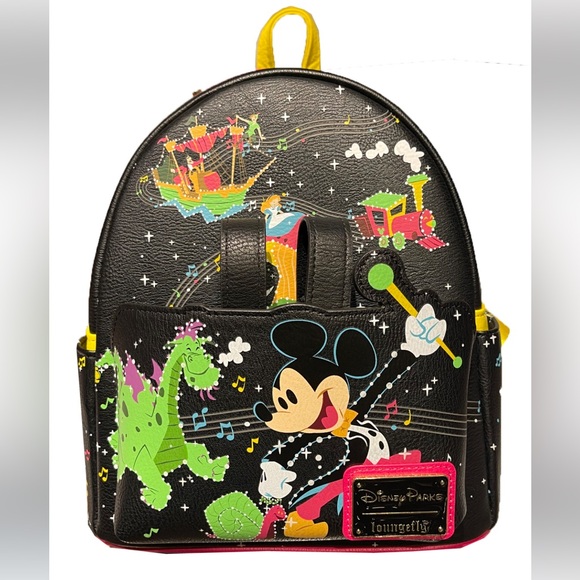 LOUNGEFLY DISNEY PARKS NWT ANNIVERSARY MAIN STREET ELECTRICAL PARADE BACKPACK main image 4